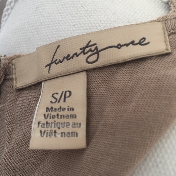 Twenty One Tan Lace Tank Stretch Dress - Picture 8 of 8